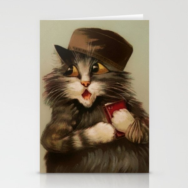 “Cat with Felt Hat” by Maurice Boulanger Stationery Cards