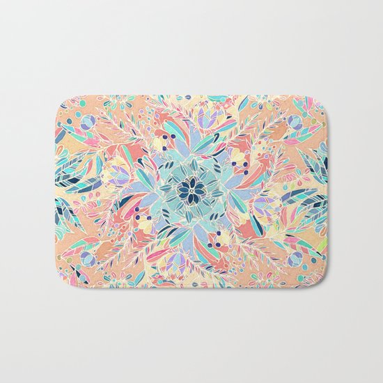 Paradise Doodle Bath Mat