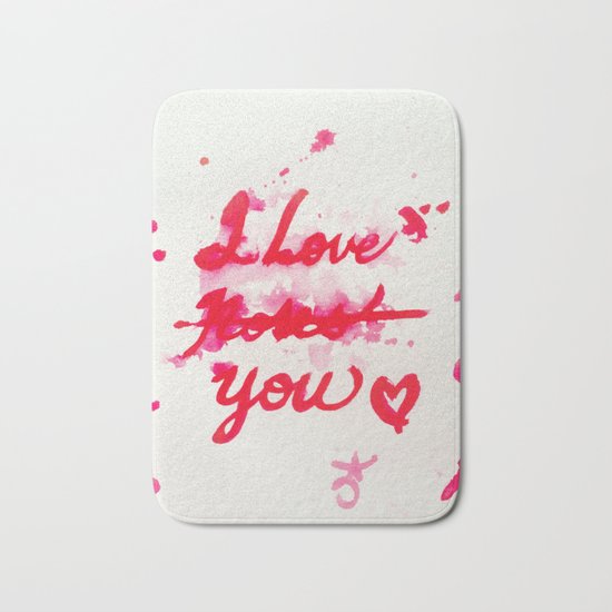 I Love Roses... I Mean, I Love You Bath Mat
