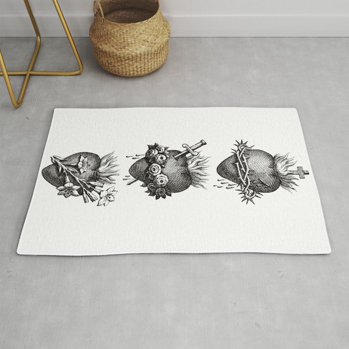 Sacred Hearts of the Holy Family Rug