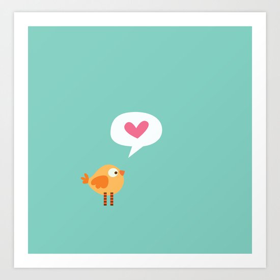 Love Birdie Art Print