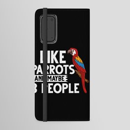 Parrot Bird Quaker African Gray Macaw Cage Android Wallet Case