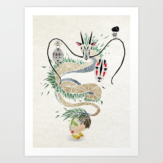 spirited away Art Print