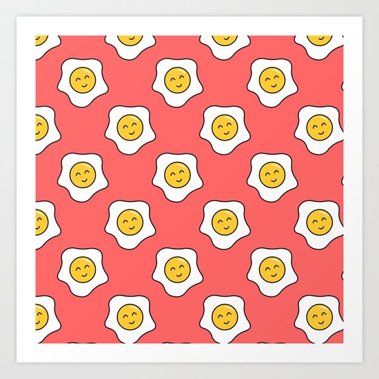 Happy Eggy Art Print