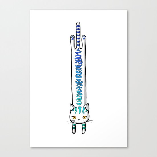 Long Cat Canvas Print