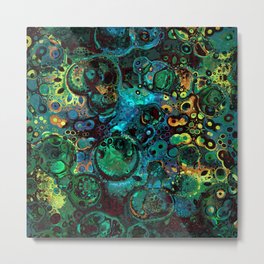 'The Trill of Hope' by Angelique G. FromtheBreathofDaydreams Metal Print | Thetrillofhope, Enchanting, Mystical, Painting, Green, Yellow, Oceanicblues, Underthesea, Entrancing, Love 