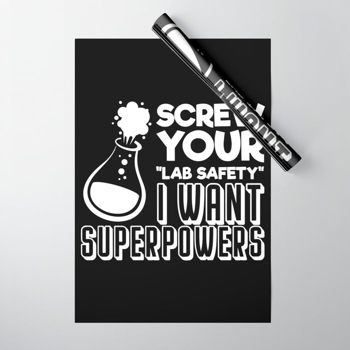 Funny Chemistry Joke Humorous Lab Quote Wrapping Paper