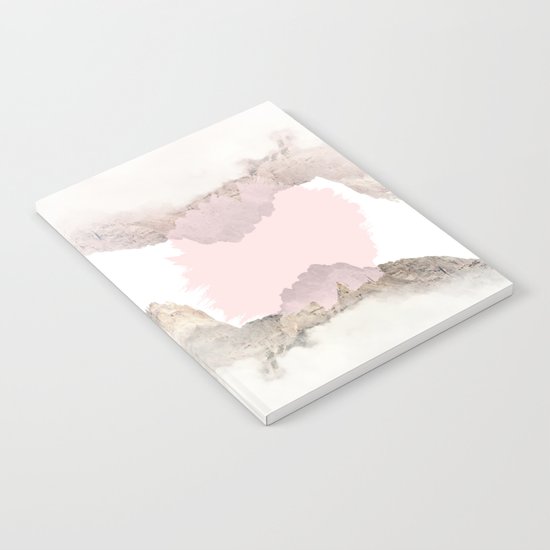 Pale Pink on Mountains Notebook