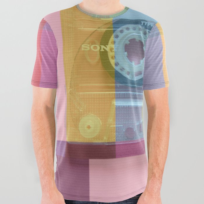 Cassette#tvcolor#VHS All Over Graphic Tee