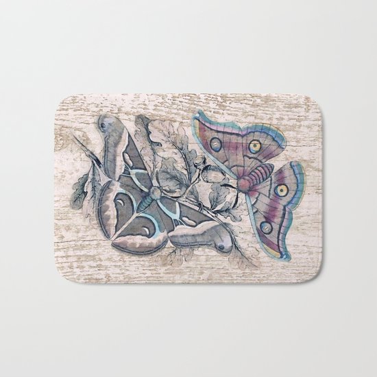 Saturnia butterflies Bath Mat