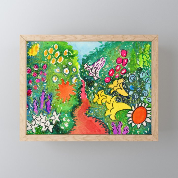 The Pistils - Magical Garden Path Framed Mini Art Print