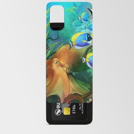 Octopus and Blue Tang (tropical coral reef) ~! Android Card Case