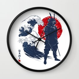 Wave Samurai Wall Clock