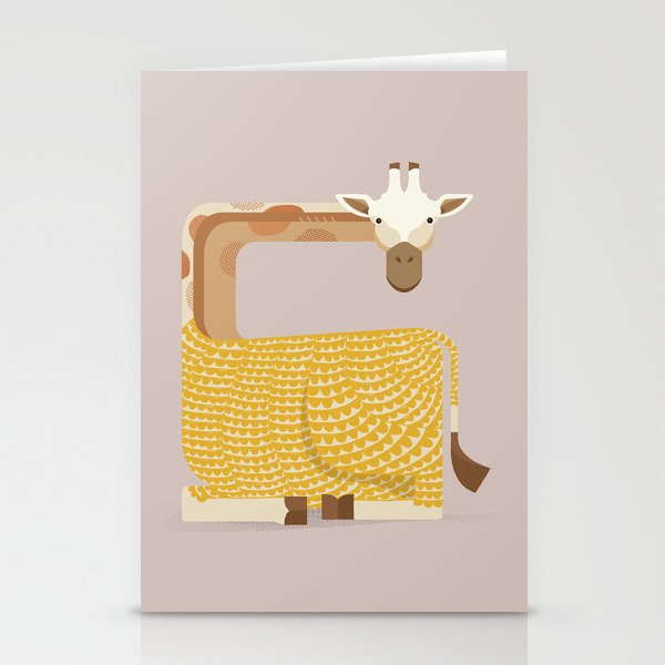 Whimsical Giraffe Stationery Cards