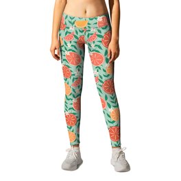 Citrus on Mint Leggings