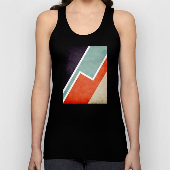 Colorful Textural Abstract Graphic Unisex Tank Top