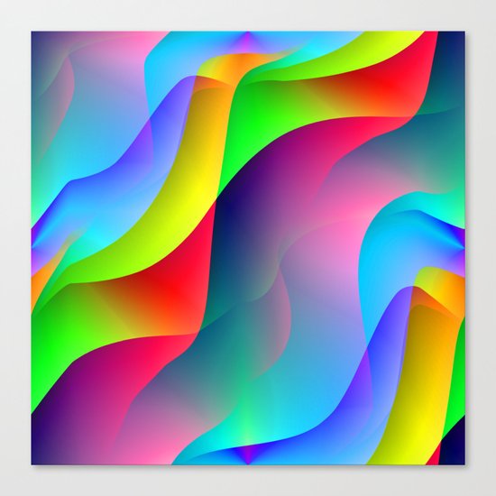 Colorful Waves Canvas Print