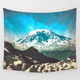 Mt Adams from Mt Rainier Washington State - Nature Photography Wall Tapestry