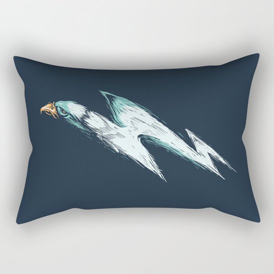 lightning eagles Rectangular Pillow
