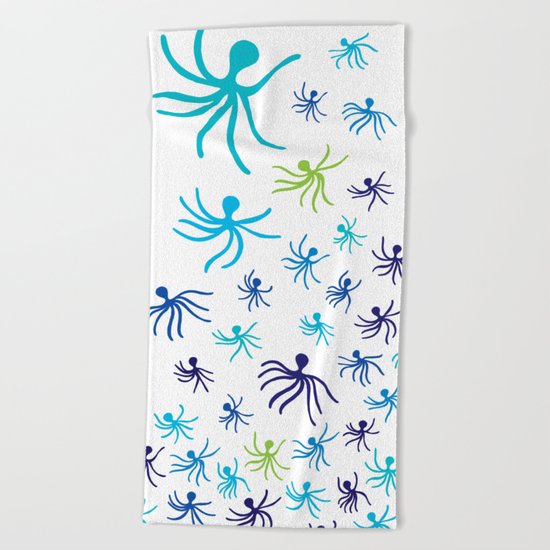 Octopus dance Beach Towel