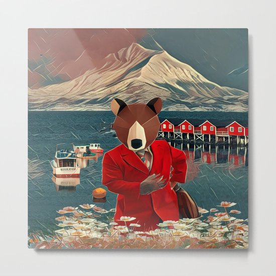 Mr. Bear from Norway Metal Print