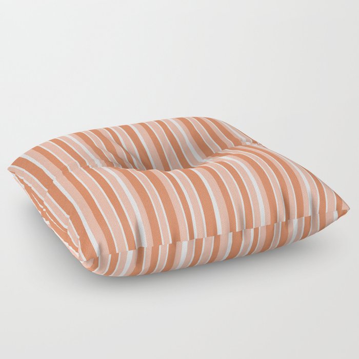 Peaches & Cream Stripes Floor Pillow