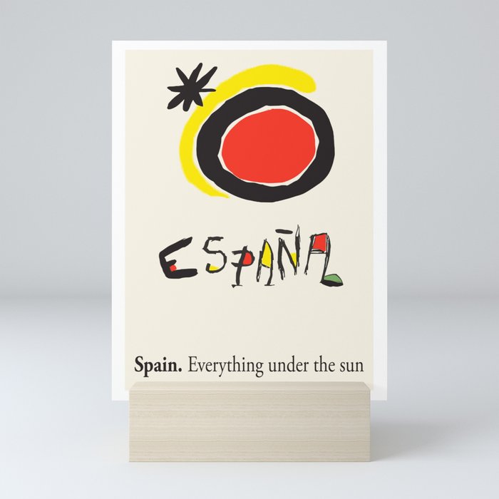  Miro - Spain, Everything Under The Sun 1983 Travel Poster Mini Art Print