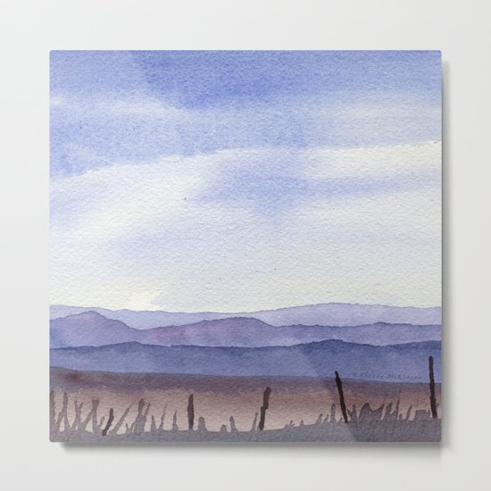 Blue Metal Print
