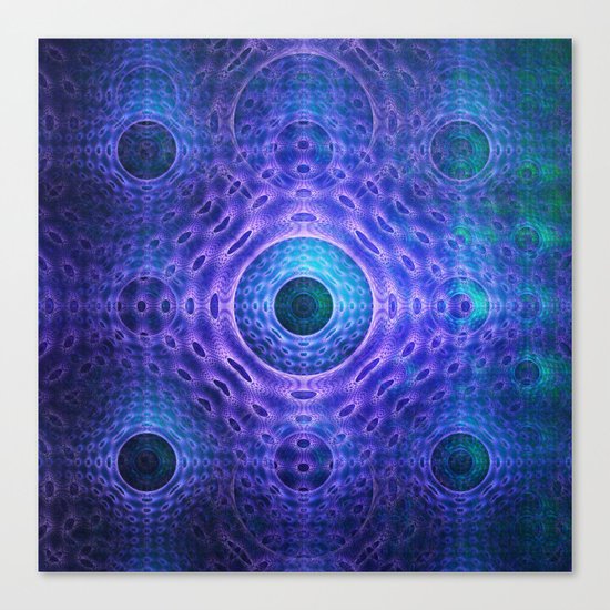 Groovy abstract with Circles and tribal patterns Canvas Print