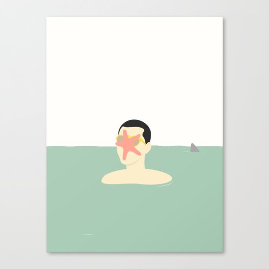 EN SMUK DAG PÅ HAVET (... a beautiful day at sea!) Canvas Print