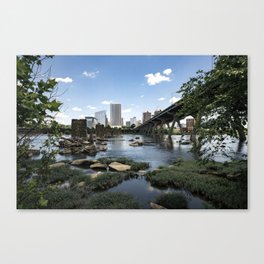 Between Two Trees Canvas Print