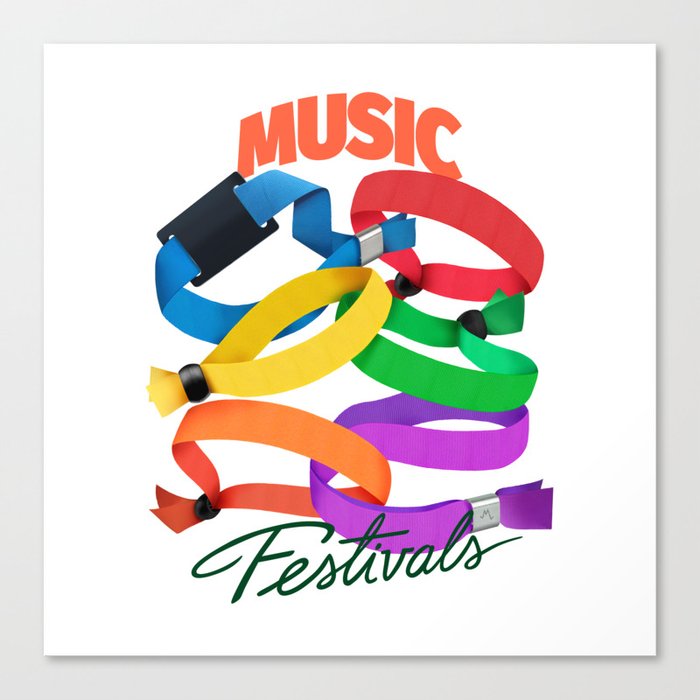 Music Festivals Canvas Print