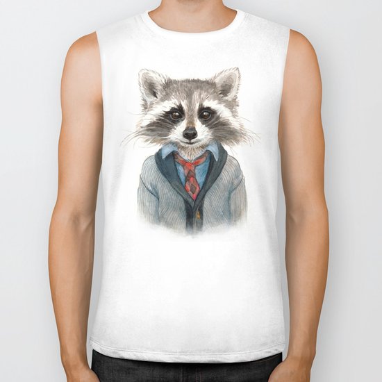 Raccoon Biker Tank