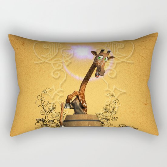Funny, sweet giraffe Rectangular Pillow