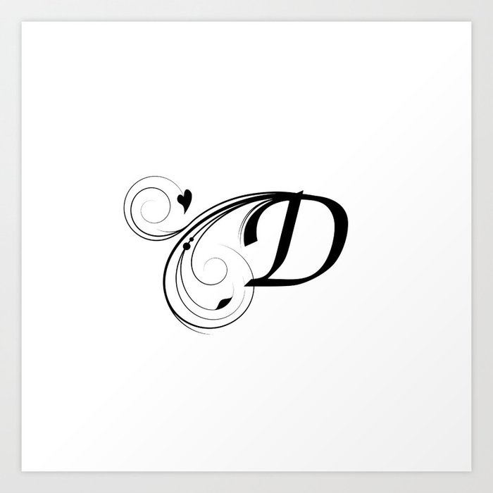 calligraphy letter d designs