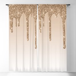 Dripping gold Blackout Curtain
