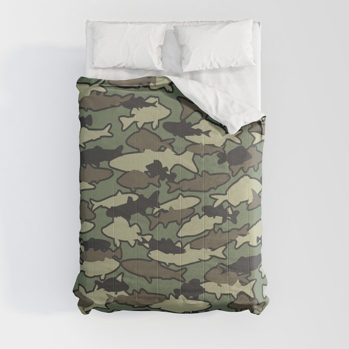 Fish Camo JUNGLE Comforter