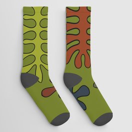 Matisse cutouts colorful seaweed design 4 Socks