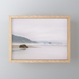 Pastel Beach Days in Oregon Framed Mini Art Print