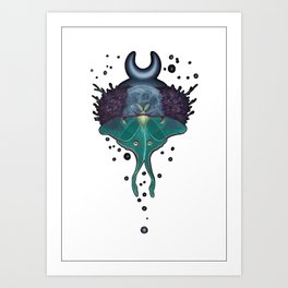 Luna Moth Art Print