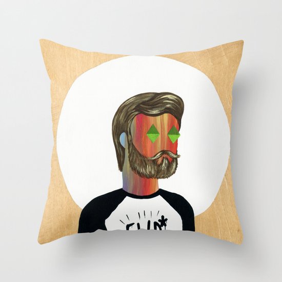 6x6 Man Throw Pillow