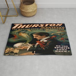 Vintage poster - Thurston the Magician Area & Throw Rug