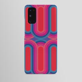 70's purple lines Android Case