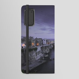 Blue hour over Vieste town. Apulia, Italy Android Wallet Case