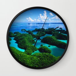 Palau Islands' Tropical Paradise Wall Clock | Palauislands, Serenity, Palaumicronesia, Peaceful, Internationaltravel, Jungleislands, Islandphoto, Photo, Islandreef, Tropicalisland 