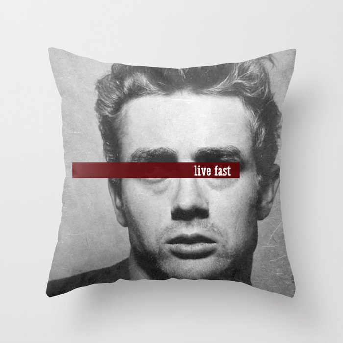 Live Fast Throw Pillow