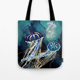 Metallic Jellyfish III Tote Bag