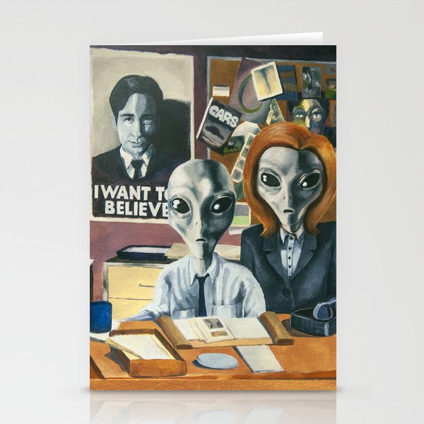 X-Files - Agent Grey Stationery Cards