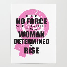 Women's March Womens Rights Feminine Protest Shirt Light Poster