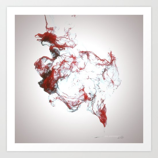 Ink dispersion Art Print